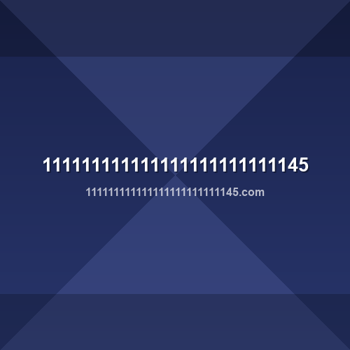 111111111111111111111111145.com logo - Análise de segurança