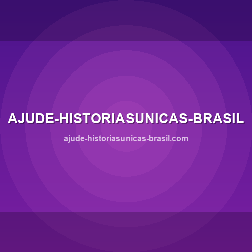 Imagem do site ajude-historiasunicas-brasil.com