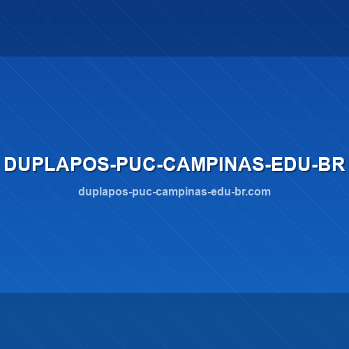 duplapos-puc-campinas-edu-br.com logo - Análise de segurança