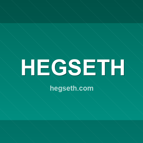 Imagem do site hegseth.com