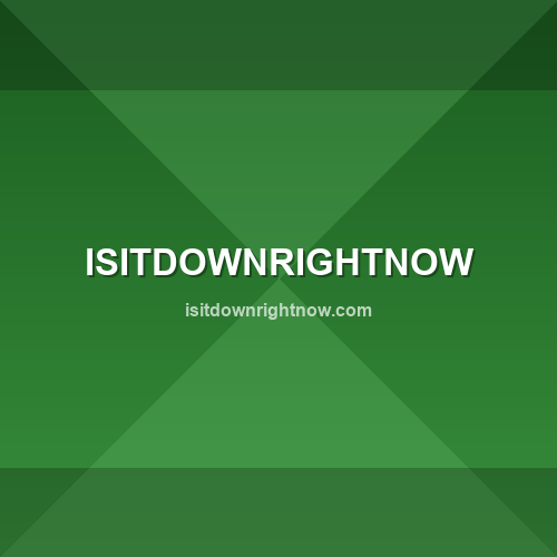 isitdownrightnow.com - Site verificado pelo ConfiaBR