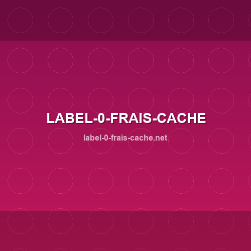 Marca label-0-frais-cache.net - Análise de confiabilidade