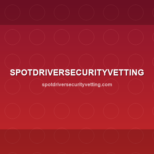 Imagem do site spotdriversecurityvetting.com