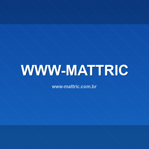 Marca www-mattric.com.br - Análise de confiabilidade